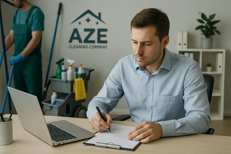 Des professionnels nettoient un appartement à AZE avec des équipements spécialisés.